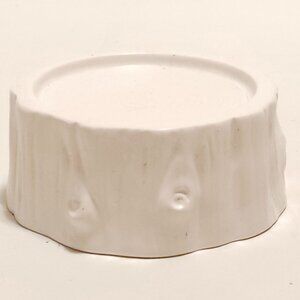 RARE Bath and Body Works Tree Stump Candle Holder White LNWT